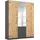 Drehtürenschrank Holmes 136 x 197 x 54 cm Grau