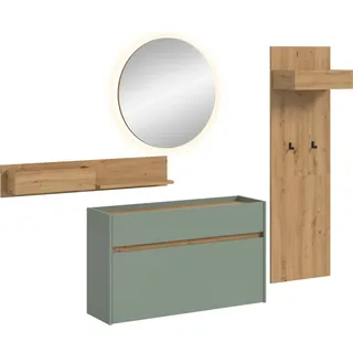 Home Affaire EVRID Garderoben-Set 205 x 32 x 197 grün