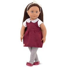 Our Generation Puppe Milana – 46 cm Puppe mit Puppenkleidung, Puppenzubehör und braunen langen Haaren zum Frisieren – Kinder Spielzeug ab 3 Jahren
