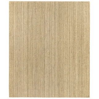 HAMID Granatapfel-Jute-Teppich, 100% natürliche Jutefaser, weicher Teppich, handgewebt, Teppich für Wohnzimmer, Schlafzimmer, Terrasse, Eingang, natürliche Farbe (300 x 250 cm)