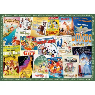 Ravensburger Puzzle 12000689 - Disney Vintage Movie Poster 1000 Teile