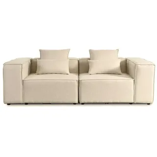 Home Deluxe Modulares Sofa VERONA S beige