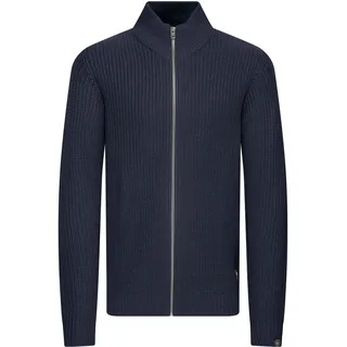 Strickjacke SOLID "Strickjacke SDArno", Herren, Gr. XL, blau (insignia blau), Obermaterial: 100% Polyacryl PAN., Strickjacken Strickjacke