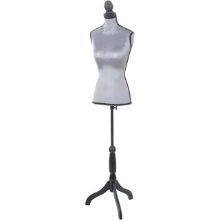 MCW Schneiderpuppe T220 Torso Weiblich Schaumstoff Samt Grau