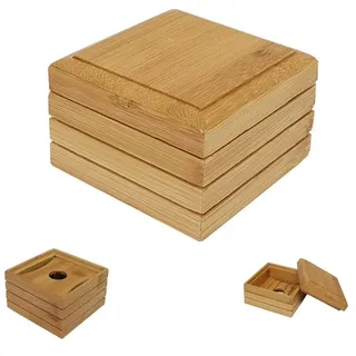 Boho Seifenschale aus Bambus (leer) (0016) 1 Stück