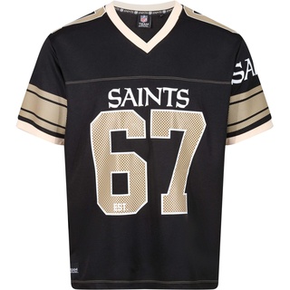 Recovered New Orleans Saints Black NFL Oversized Jersey Trikot Mesh Relaxed Top - L