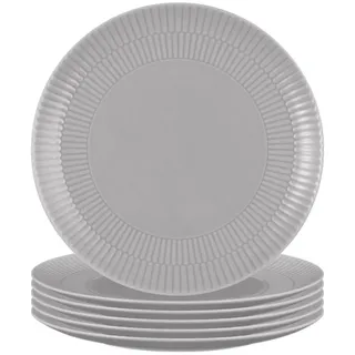 SELTMANN WEIDEN Frühstücksteller Amina 22,7 cm grau 6er Set