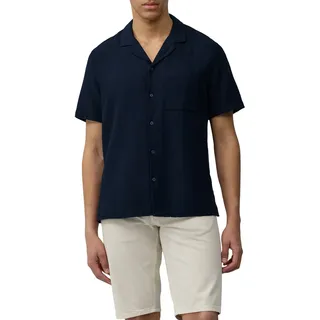 s.Oliver Kurzarmhemd mit Brust Tasche, blau