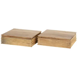 Kawola Nachttisch Firu 2ER SET Holz Akazie , Braun , Echtholz,Akazie , Rechteckig , 30x80x25 cm , Schlafzimmer, Nachtkästchen