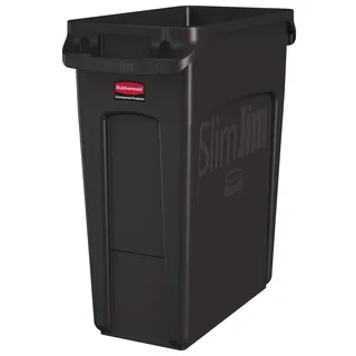 Rubbermaid Slim Jim 60 l Schwarz