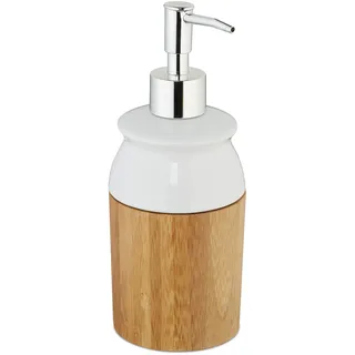 Relaxdays Seifenspender 225ml Weiß