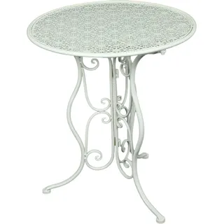 Garden Pleasure Gartentisch Lascar Ø 60 x 70 cm Weiß