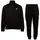Trainingsanzug Gr 134/140 schwarz caviar 100 Polyester unifarben Sportanzüge Trainingsanzug besonders leicht bequem