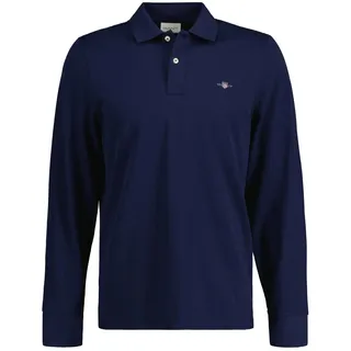GANT Shield Piqué-Poloshirt blau M