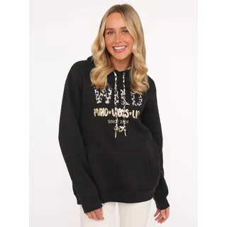 Zwillingsherz Wild Free Hoodie Schwarz M