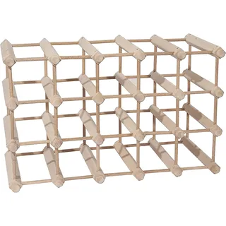 Aranaz 7001 Weinregal aus Buchenholz, 20 Flaschen, 55,5 x 27,5 x 34 cm