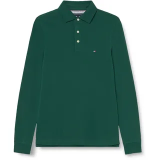 Tommy Hilfiger Herren Poloshirt Langarm Slim Basic, Grün (Ornamental Green), XXL