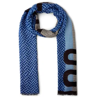 Street One Gemusterter Schal frosted blue A