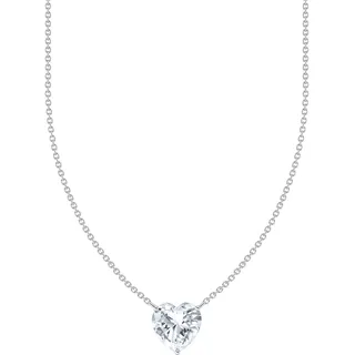 Thomas Sabo Kette mit Anhänger großer Herz-Anhänger Silber/Weiß