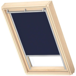 VELUX Original Dachfenster Verdunkelungsrollo, mit Grauer Führungsschiene, Dunkelblau, für GGL CK04, GGU CK04, GPL CK04, GPU CK04