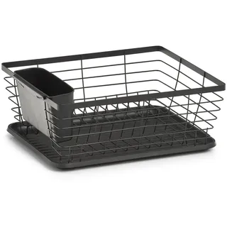 Zeller Geschirrabtropfständer Metall/Kunststoff 14,5 cm x 30,5 x 37 cm Schwarz