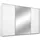 Schwebetürenschrank TOMA 323 x 214 x 64 cm Weiß