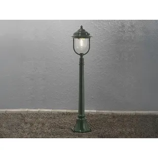 LED Pollerleuchte Wegeleuchte Laterne im Landhausstil, Gartenbeleuchtung, grün - Schwarz