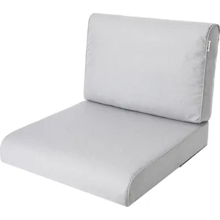 Gartenkissen "Nel" (60×60/60×39 cm) 2-teiliges Sitz | palettenkissen, gartenmöbel, hollywoodschaukel | HobbyGarden - Grau