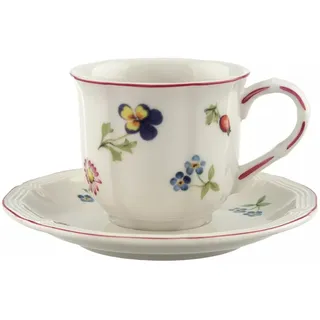 Villeroy & Boch Kaffeetasse mit Untertasse 0,12 l Mehrfarbig