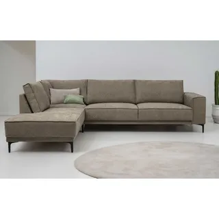 otto home »OLAND L-Form, B: 289 cm, Skandi-Design« Struktur, Flachgewebe, Luxus-Microfaser, Boucle,