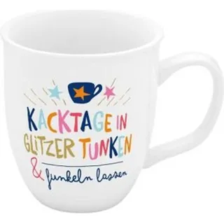 Espressotasse "Kacktage in Glitzer tunken & funkeln lassen"