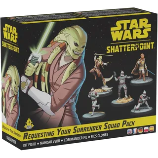 Atomic Mass Games Asmodee, Star Wars: Shatterpoint – Requesting Your Surrender, Squad Pack | Tabletop, Tactical miniatures game for 2 players, 90-120 minutes, strategy game for ages 14+, multilingual