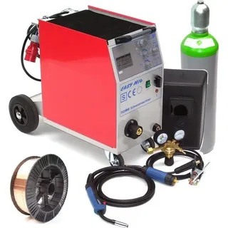 MIG MAG 250AM Schutzgasschweißgerät Schutzgas Schweißgerät +10L Gas +15kg Draht