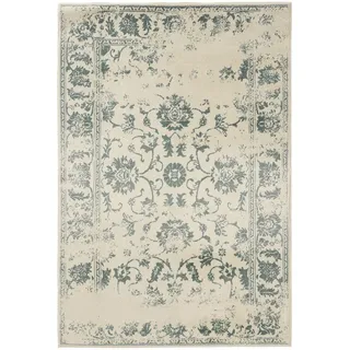 benuta Vintage-Teppich Suki 80/150 cm , Creme, Mintgrün , Kunststoff , Vintage , Rechteckig , 80x150 cm , Oeko-Tex® Standard 100 , für Fußbodenheizung geeignet, in verschiedenen Größen erhältlich, pflegeleicht , Teppiche und Böden, Teppiche, Vintageteppiche