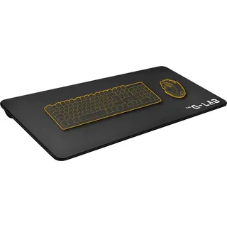 THE G-LAB K-Board Cadmium Laptopablage mit XXL-Kissen, Ideal für Home Office/Gaming für Bett oder Sofa, Laptopständer 13"-19", Lapdesk Extra Large mit Griff