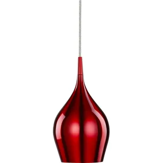Pendelleuchte Vibrant, 40 W, E14, 120 mm, 12 x 12 x 142 cm, rot - Rot