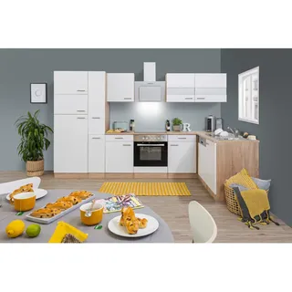 Respekta Winkelküche L-Form 310 x 172 cm Weiß