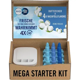 Febreze 3Volution Duftstecker Starterkit + 4er Nachfüller Reine Frische