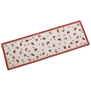 Villeroy & Boch Toy's Delight Gobelin Tischläufer L Bunt, Maschinenwaschbar, Tischläufer Weihnachtlich, Tischdecke Weihnachten Läufer, Unterleger Tisch, Baumwolle/Polyester