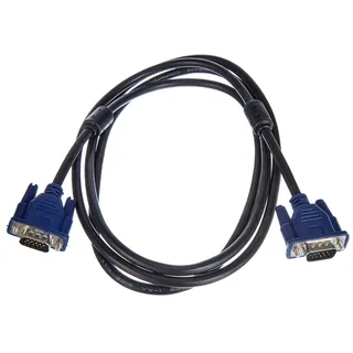 Akyga AK-AV-01 VGA Kabel für Monitor TV PC SUB-D Stecker auf Stecker 1.8m, Schwarz