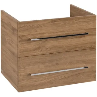 Villeroy & Boch Avento Waschtischunterschrank, 2 Auszüge, 630x514x484mm, Griff chrom Glanz, A89000RH, Farbe: Kansas Oak