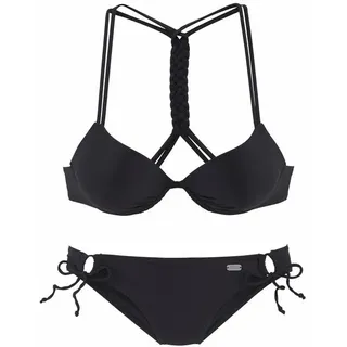 Buffalo Push-Up-Bikini Damen schwarz 34 Cup B