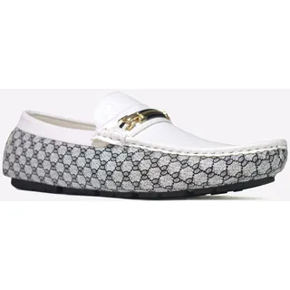 Malin Jungen Junior Designer Kleid Schuhe Slipper Loafer Weiß