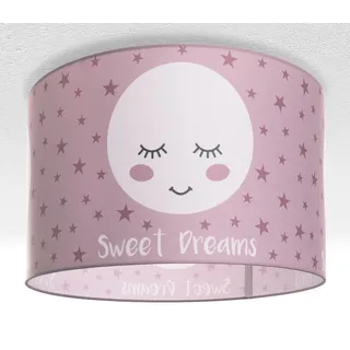 Paco Home Deckenleuchte "Aleyna 103", E27, Kinderlampe Deckenlampe Kinderzimmer Lampe Mond-Motiv, E27, rosa