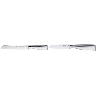 WMF Grand Gourmet Brotmesser Wellenschliff 32 cm, Klingenstahl, Klinge 19 cm & Grand Gourmet Gemüsemesser 19 cm, Made in Germany, Messer geschmiedet, Performance Cut, Klinge 9 cm