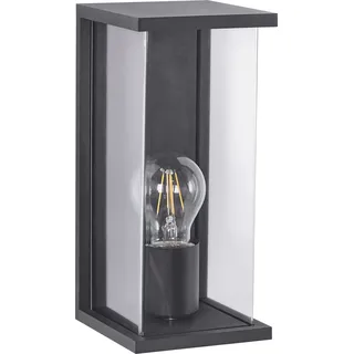 BELIANI Außenwandleuchte Schwarz aus Metall Außenbeleuchtung Gartenbeleuchtung Wandlampe Outdoor Modernes Design für Garten - Schwarz