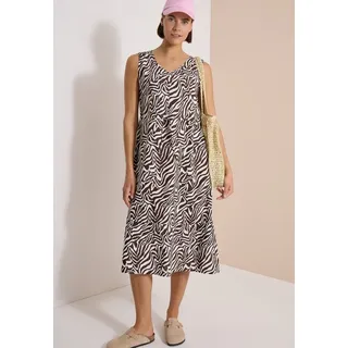 Cecil Midikleid Zebraprint Braun 44