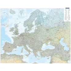 Kümmerly+Frey Welt- und Kontinentkarte Europakarte physikalisch Poster 1:4,5 Mio.