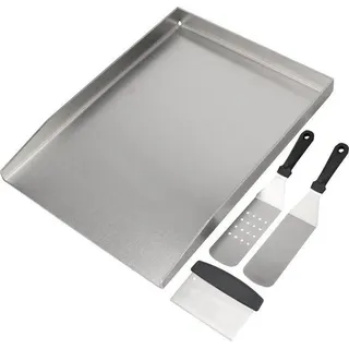 grillrost 26 x 44,5 cm aus Edelstahl, Grillset mit Grillreiniger für den meisten Gas- und Holzkohlegrill
