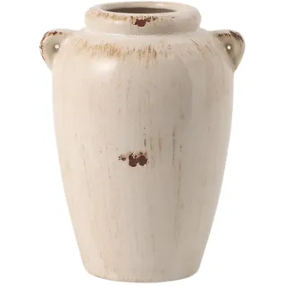 Vintage-Keramikvase, rustikale Blumenvase im Landhausstil, Keramikdekoration für Wohnzimmer, Regal, Kaminsims, Esstisch, Küche und Landhaus-Dekoration